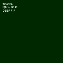 #002800 - Deep Fir Color Image